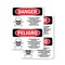 Signmission Pesticide Storage Hazardous Bilingual Danger Sign, Plastic, 7in W x 10in L, 2PK OS-2PACK-DS-P-710-VS-1526 - alternate 1